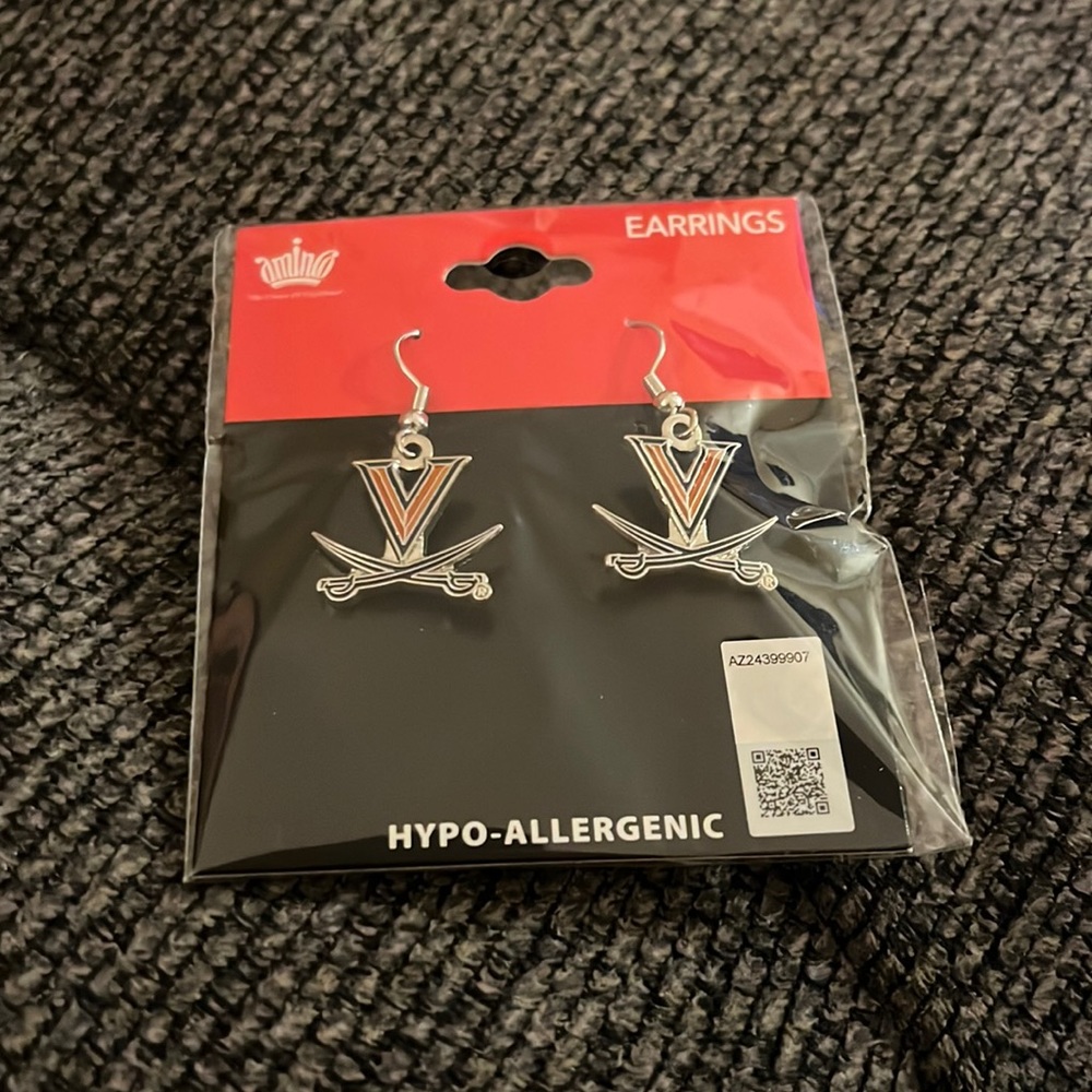 University of Virginia UVA Dangle Earrings